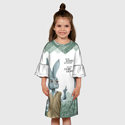 Платье клеш для девочки Препод в институте, цвет: 3D-принт — фото 2