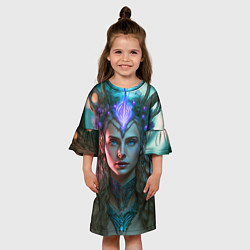 Платье клеш для девочки Сказочная принцесса, цвет: 3D-принт — фото 2