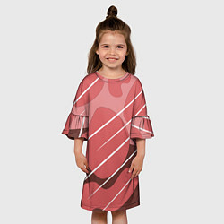 Платье клеш для девочки Абстрактные фигуры, цвет: 3D-принт — фото 2