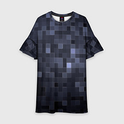 Платье клеш для девочки Minecraft block time, цвет: 3D-принт