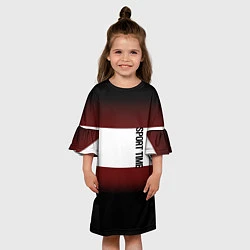 Платье клеш для девочки Россия 99 Московский регион, цвет: 3D-принт — фото 2
