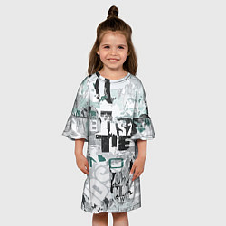 Платье клеш для девочки Ice Tea Style, цвет: 3D-принт — фото 2