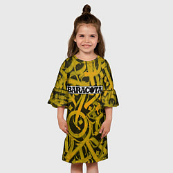 Платье клеш для девочки Calligraphic Baracota, цвет: 3D-принт — фото 2