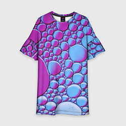 Платье клеш для девочки Масляные пузыри, цвет: 3D-принт