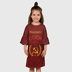 Платье клеш для девочки Родом из СССР, цвет: 3D-принт — фото 2