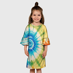 Платье клеш для девочки Тай Дай: арт нейросети, цвет: 3D-принт — фото 2