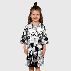 Платье клеш для девочки Шото Тодороки - Моя геройская академия, цвет: 3D-принт — фото 2