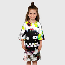 Платье клеш для девочки Плохие парни 2, цвет: 3D-принт — фото 2