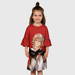 Платье клеш для девочки Genshin Impact Kaveh, цвет: 3D-принт — фото 2