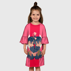 Платье клеш для девочки Магическая битва Зенин Май и Зенин Маки, цвет: 3D-принт — фото 2