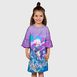 Платье клеш для девочки Март 7 Хонкай Стар Рейл, цвет: 3D-принт — фото 2