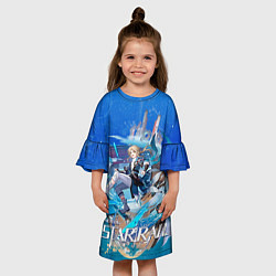Платье клеш для девочки Яньцин Хонкай Стар Рейл, цвет: 3D-принт — фото 2