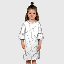 Платье клеш для девочки Перспектива, цвет: 3D-принт — фото 2