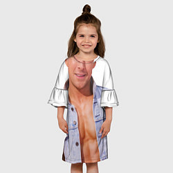 Платье клеш для девочки Kenergy, цвет: 3D-принт — фото 2