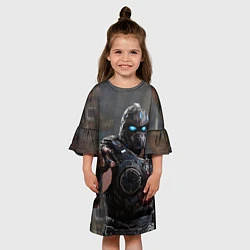 Платье клеш для девочки Gears of war Клейтон Кармайн, цвет: 3D-принт — фото 2