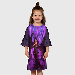 Платье клеш для девочки Pathfinder demon, цвет: 3D-принт — фото 2