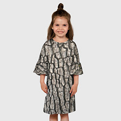 Платье клеш для девочки Кора дерева, цвет: 3D-принт — фото 2
