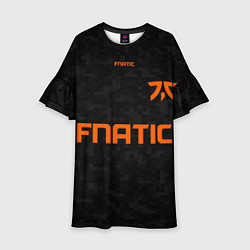 Платье клеш для девочки Форма Fnatic pixels, цвет: 3D-принт