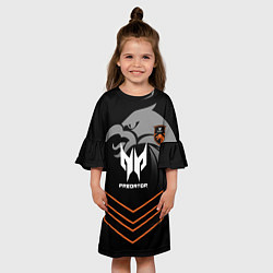 Платье клеш для девочки Форма TNC Predator, цвет: 3D-принт — фото 2