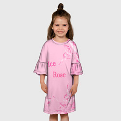 Платье клеш для девочки Ice Rose, цвет: 3D-принт — фото 2