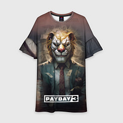 Платье клеш для девочки Payday 3 lion, цвет: 3D-принт