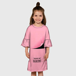 Платье клеш для девочки Blackpink Square one, цвет: 3D-принт — фото 2
