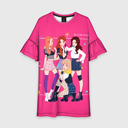 Детское платье Blackpink anime poster