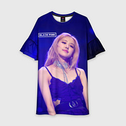 Детское платье Rose Blackpink blue background