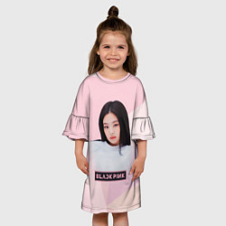 Платье клеш для девочки Jennie Kim Blackpink, цвет: 3D-принт — фото 2
