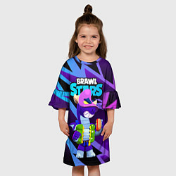 Платье клеш для девочки Дракон Даг, цвет: 3D-принт — фото 2