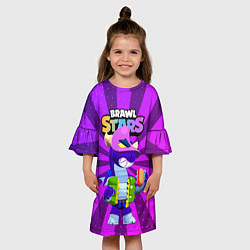 Платье клеш для девочки Дракон Даг, цвет: 3D-принт — фото 2