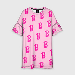 Детское платье Барби паттерн буква B