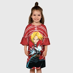 Платье клеш для девочки Edward magic, цвет: 3D-принт — фото 2