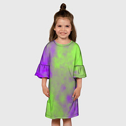 Платье клеш для девочки Октябрьский шум, цвет: 3D-принт — фото 2