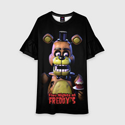 Платье клеш для девочки Five Nights at Freddy, цвет: 3D-принт