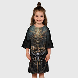 Платье клеш для девочки Baldurs Gate 3, цвет: 3D-принт — фото 2
