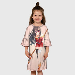 Платье клеш для девочки Коносуба Мэгумин, цвет: 3D-принт — фото 2