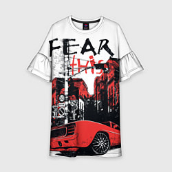 Платье клеш для девочки Fear This, цвет: 3D-принт