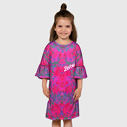 Платье клеш для девочки Barbie - fashion pattern, цвет: 3D-принт — фото 2