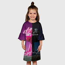 Платье клеш для девочки Barbenheimer - meme - nuclear explosion, цвет: 3D-принт — фото 2