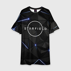 Платье клеш для девочки Stafield logo black, цвет: 3D-принт