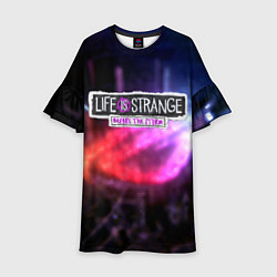 Платье клеш для девочки Life is strange night city, цвет: 3D-принт