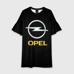 Платье клеш для девочки Opel sport car, цвет: 3D-принт