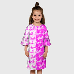 Платье клеш для девочки Bardie - white - pattern, цвет: 3D-принт — фото 2