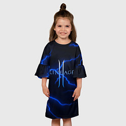 Платье клеш для девочки Lineage storm, цвет: 3D-принт — фото 2