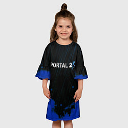 Платье клеш для девочки Portal games, цвет: 3D-принт — фото 2