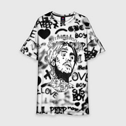 Детское платье Lil peep автограф