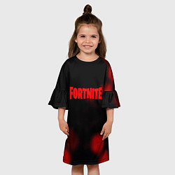 Платье клеш для девочки Fortnite the games, цвет: 3D-принт — фото 2