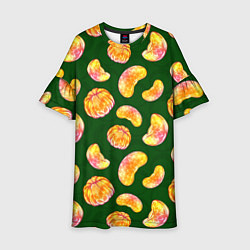 Детское платье Мандариновые дольки