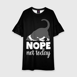 Платье клеш для девочки Nope not today, цвет: 3D-принт